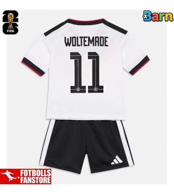 Tyskland Nick Woltemade #11 Hemmatröja Barn VM 2026 Kortärmad (+ Korta byxor)